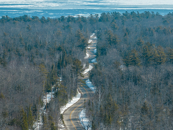 Winding Road to Northport Snow-4
