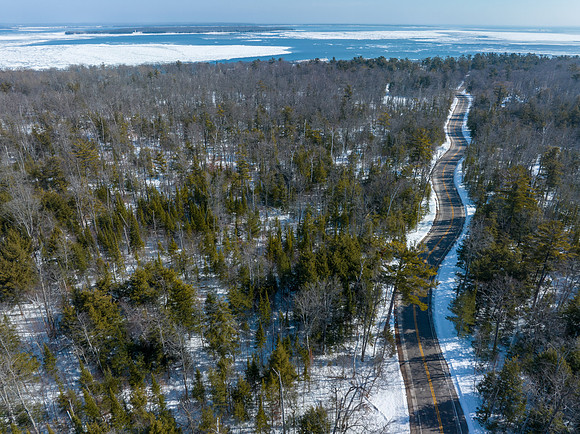 Winding Road to Northport Snow-31
