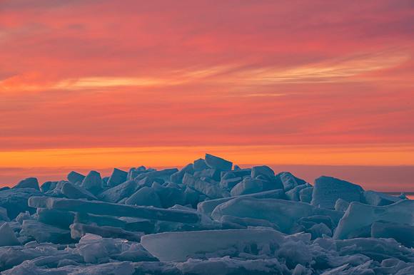 Door Bluff Headlands Ice Shove Sunset-13