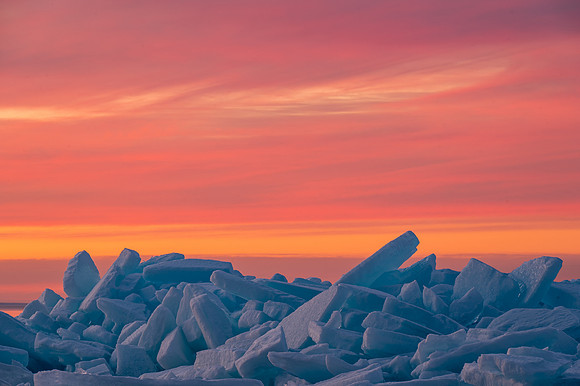 Door Bluff Headlands Ice Shove Sunset-16