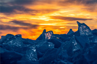 Door Bluff Headlands Ice Shove Sunset-2