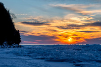 Door Bluff Headlands Ice Shove Sunset-1
