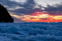 Door Bluff Headlands Ice Shove Sunset-19