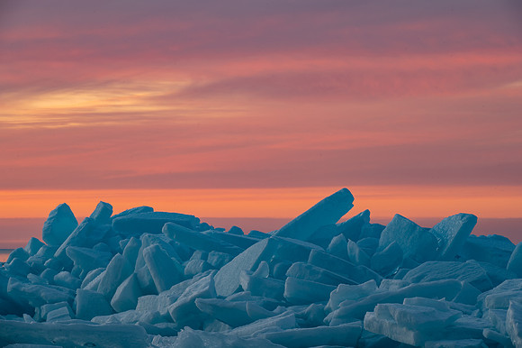 Door Bluff Headlands Ice Shove Sunset-4