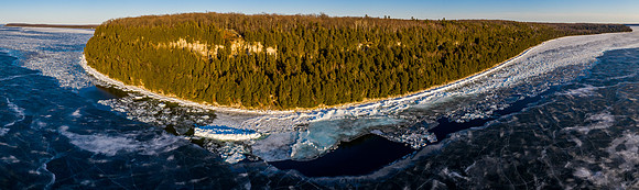 03-12-2021-Dan Eggert-Ellison Bay Bluff Ice Drone-3