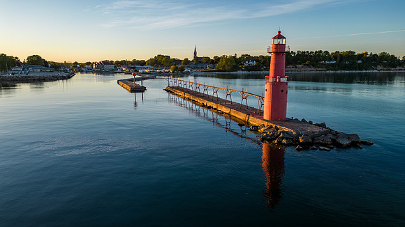 Algoma Sunset Calm Cloudless-7