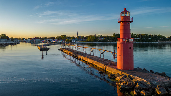 Algoma Sunset Calm Cloudless-10