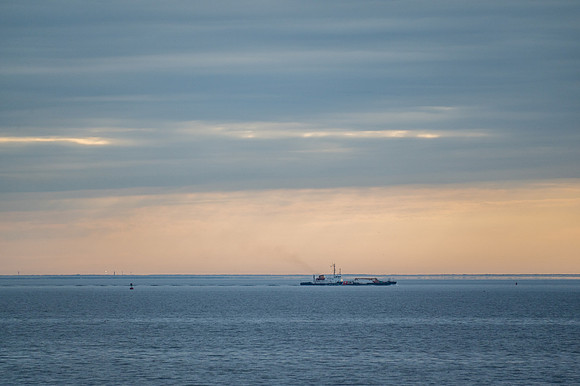 Mobile Bay Orange Rain Clouds-2