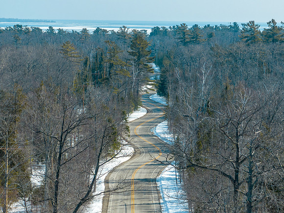 Winding Road to Northport Snow-11