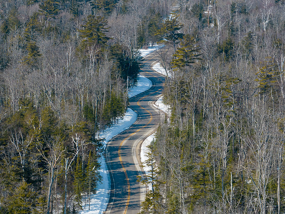 Winding Road to Northport Snow-19