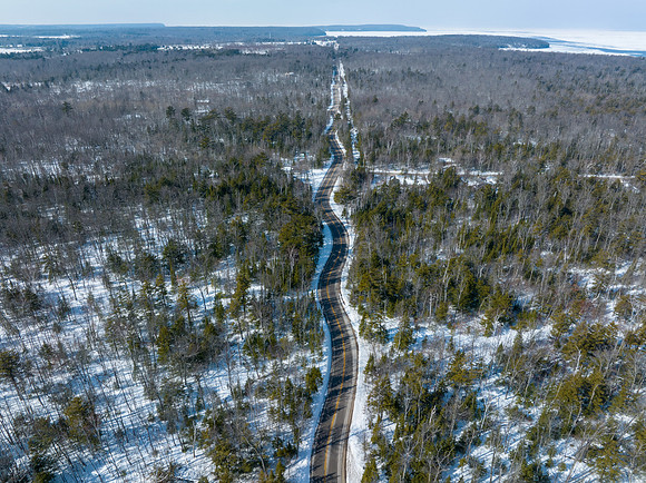 Winding Road to Northport Snow-25