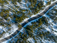 Winding Road to Northport Snow-28