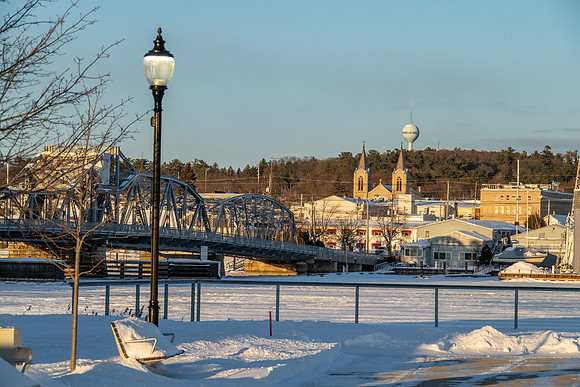 Sturgeon Bay Waterfront Golden Hour Winter-2