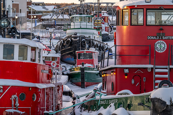 Sturgeon Bay Waterfront Golden Hour Winter-17