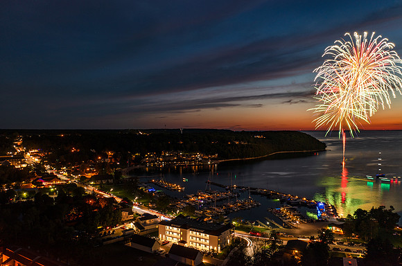 Fireworks Over Sister Bay-10