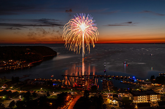Fireworks Over Sister Bay-12
