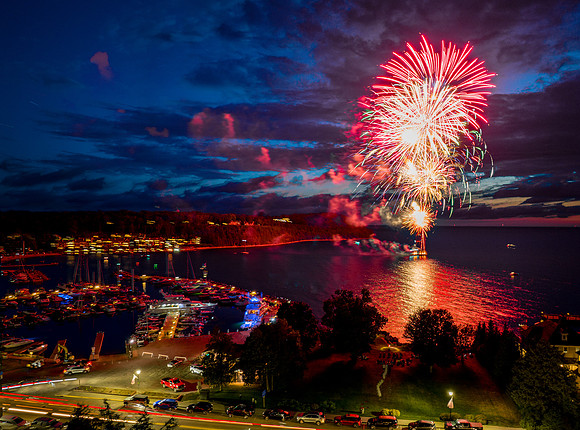 Fireworks Over Sister Bay-8