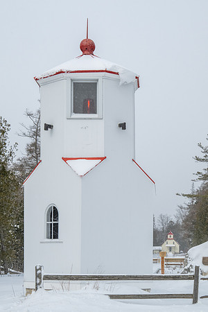 Baileys Harbor Range Light Winter-1