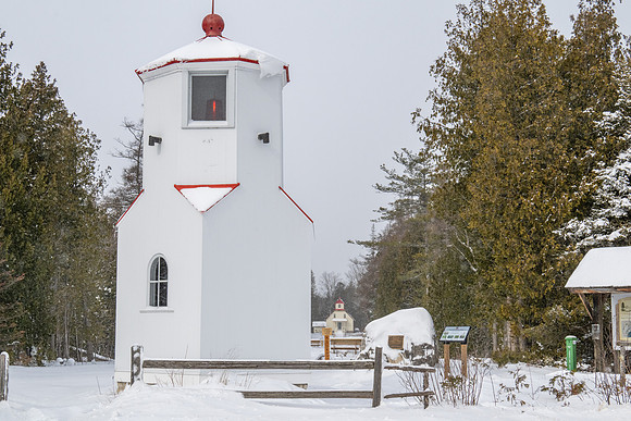 Baileys Harbor Range Light Winter-4