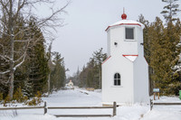 Baileys Harbor Range Light Winter-12