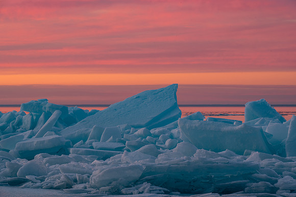 Door Bluff Headlands Ice Shove Sunset-12