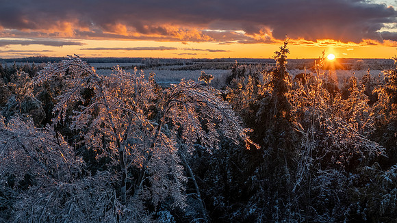 Epic Ice Storm Sunset-516-HDR