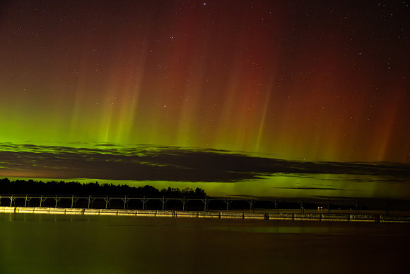 Aurora on Geminids Peak 2023-6