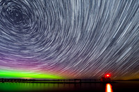 Star Trails with Aurora Ship Canal-4