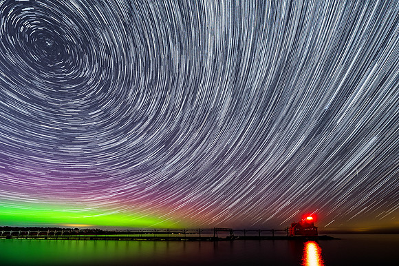 Star Trails with Aurora Ship Canal-4