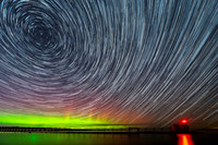 Star Trails with Aurora Ship Canal-1