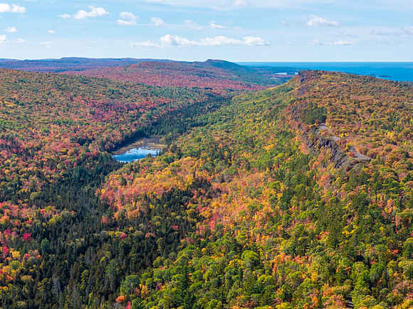 Hunters Point and Brockway Mt Fall Views-39