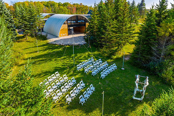 Thyme Hoop House Wedding Setup-3
