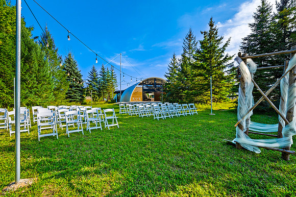 Thyme Hoop House Wedding Setup-8
