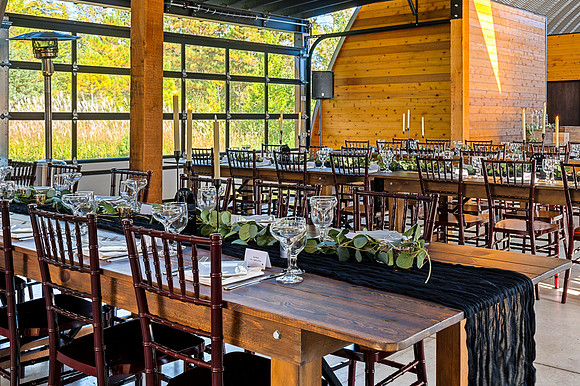 Thyme Hoop House Wedding Setup-23
