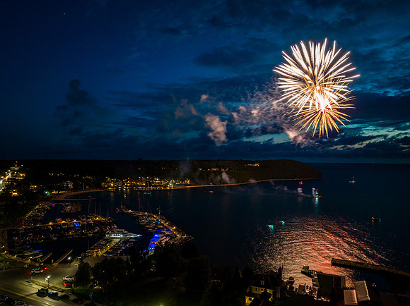Fireworks Over Sister Bay-9