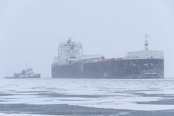 John J Boland Winter Arrival Sturgeon Bay 2021-2
