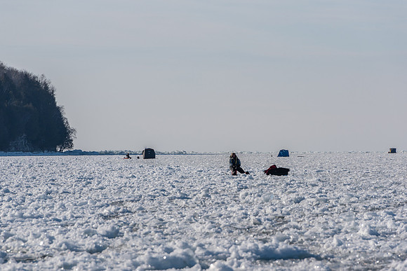 01-23-2021-Dan Eggert-Out on Bay Ice Fishing off of Little Sturgeon-6