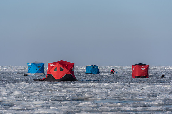 01-23-2021-Dan Eggert-Out on Bay Ice Fishing off of Little Sturgeon-4
